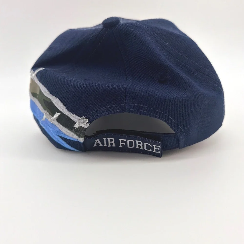 US Air Force Aim High K&S Unique Hat Men OS Navy Barbed Wire Military Cap